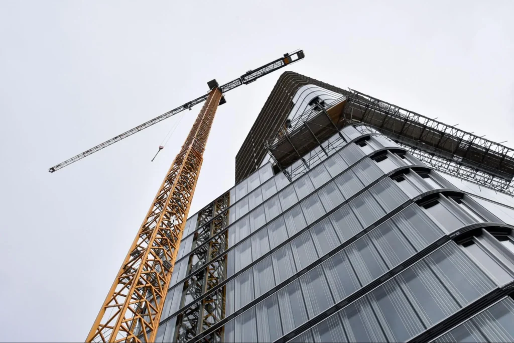 Tower crane high rise construction project delivery